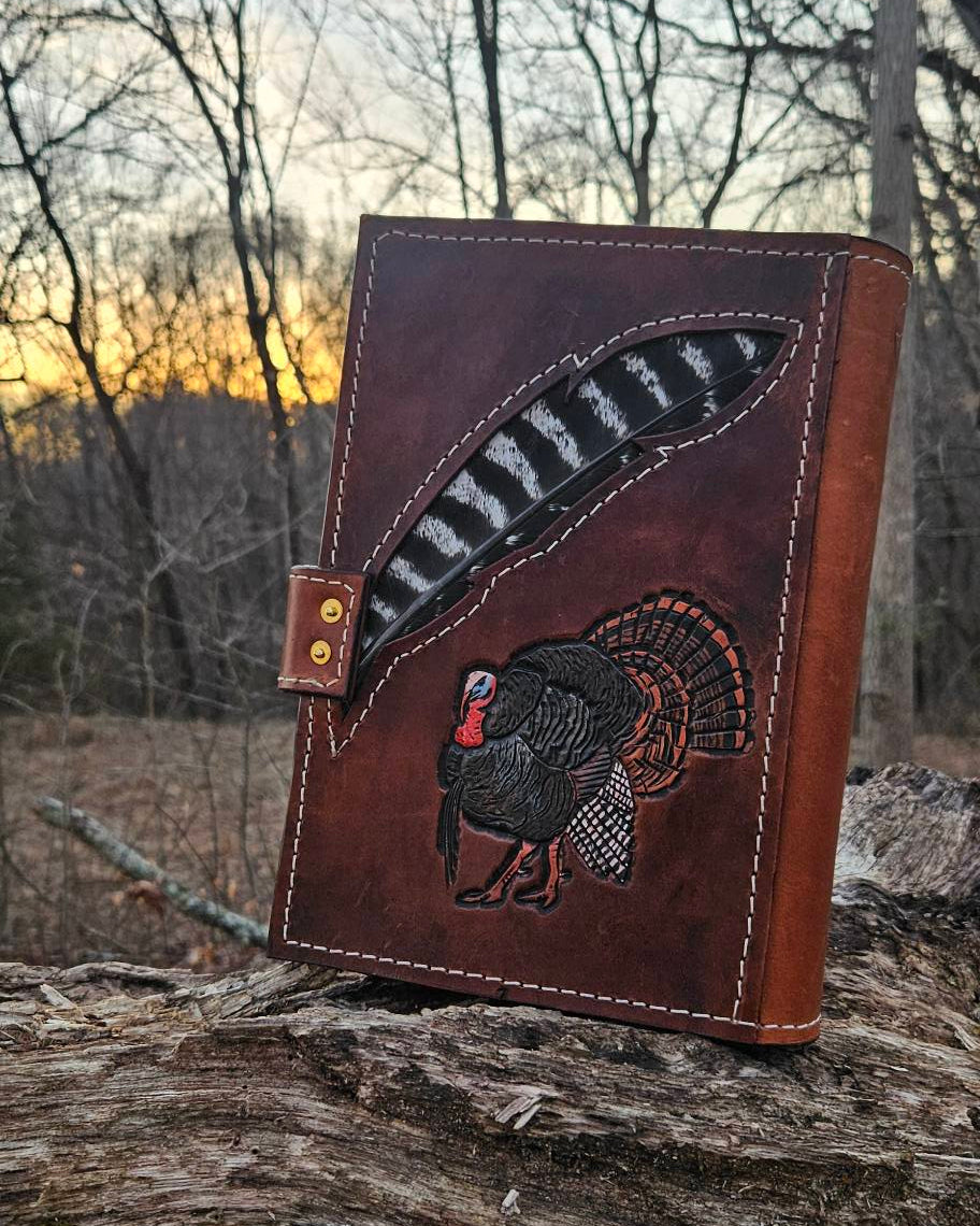 Stained Bible Cover FRONT & BACK - Mallard, Turkey, & White Tail