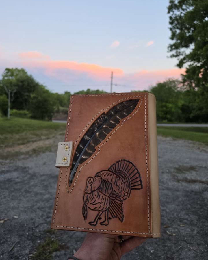 Natural Bible Cover FRONT & BACK - Mallard, Turkey, & White Tail
