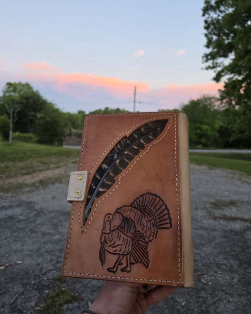 Natural Bible Cover FRONT & BACK - Mallard, Turkey, & White Tail