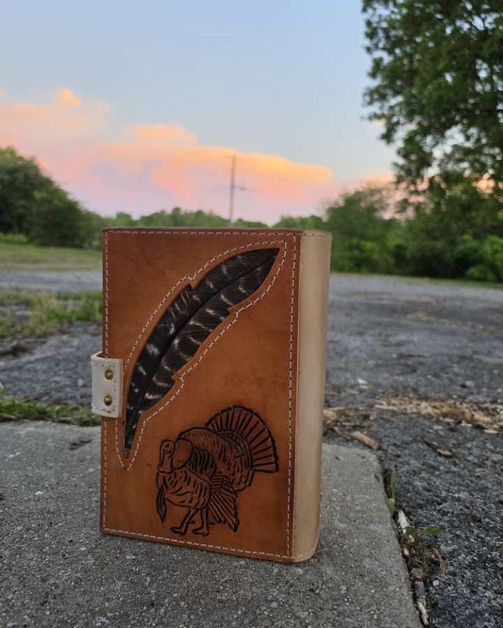 Natural Bible Cover FRONT & BACK - Mallard, Turkey, & White Tail