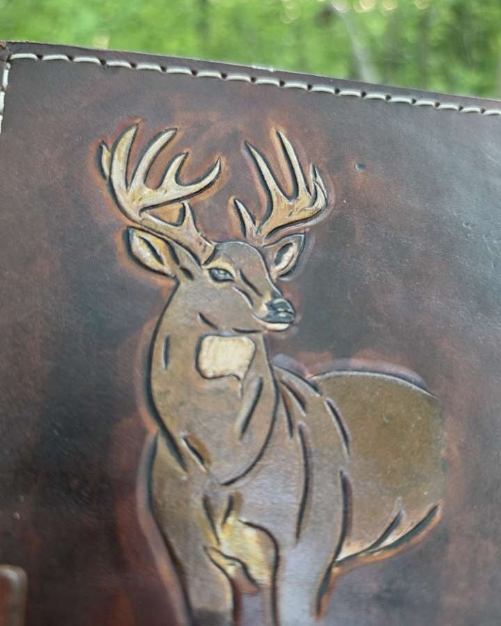 Stained Bible Cover FRONT & BACK - Mallard, Turkey, & White Tail