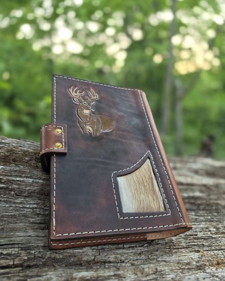 Stained Bible Cover FRONT & BACK - Mallard, Turkey, & White Tail