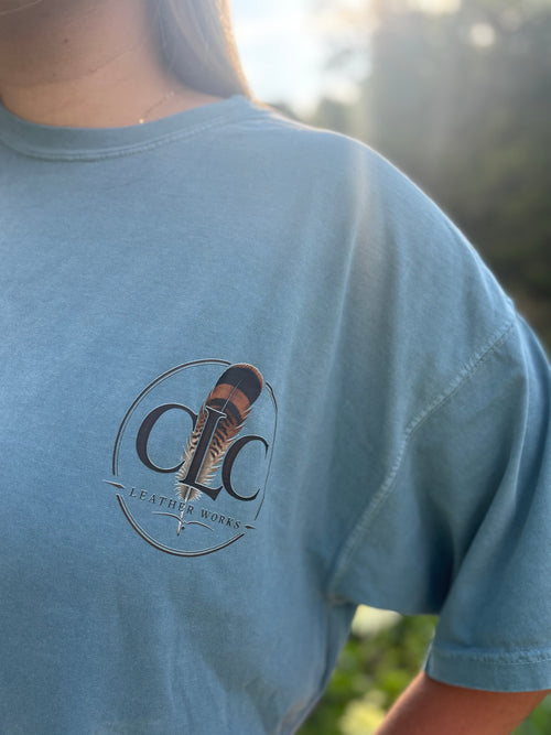 Large Mouth Bass Leather Inspired Tee